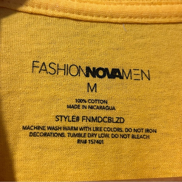 Yellow ‘Blazed’ Graphic Tee - Picture 4 of 6